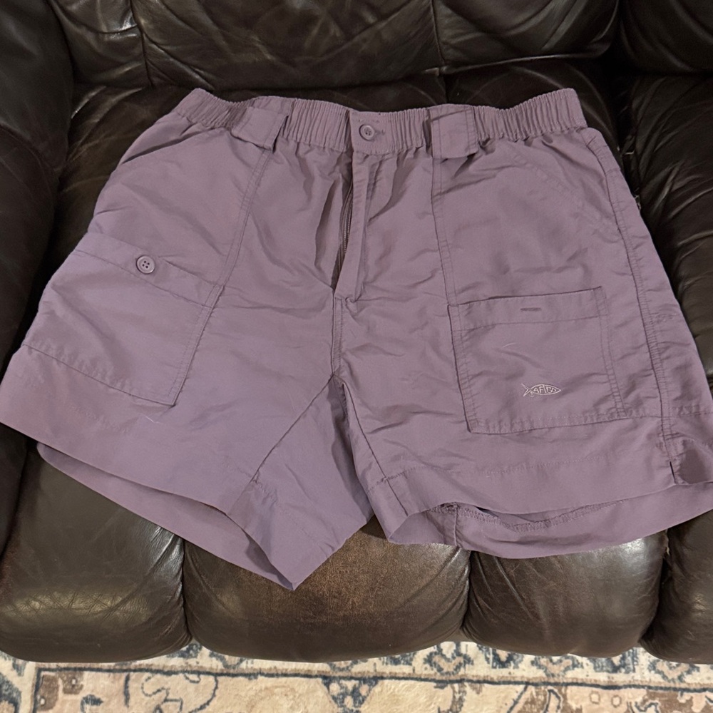 AFTCO Men's Cargo Shorts in Purple